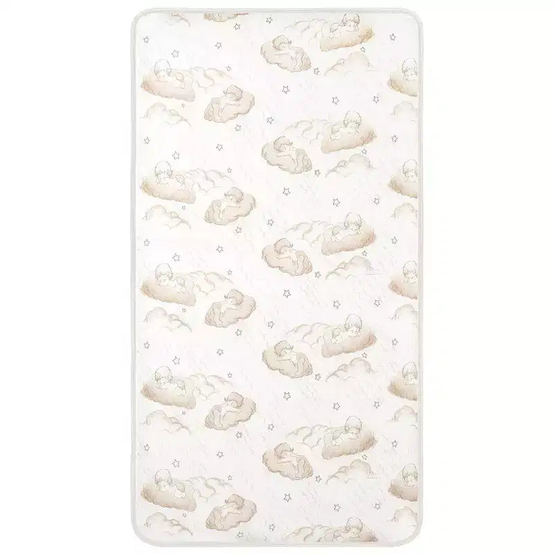 Matelas de lit de bébé et de tout-petit à ressorts hélicoïdaux de 5 po (80 ressorts) : Hypoallergénique, couche de soutien supplémentaire, housse imperméable