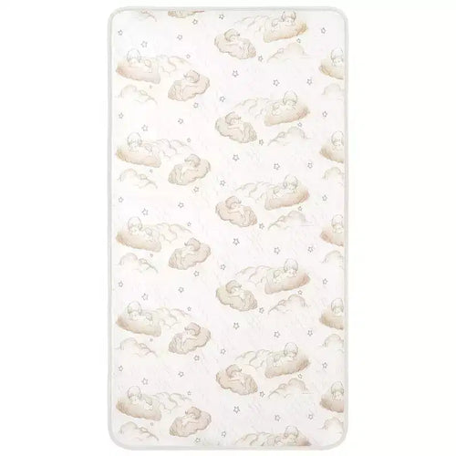 Matelas de lit de bébé et de tout-petit à ressorts hélicoïdaux de 5 po (80 ressorts) : Hypoallergénique, couche de soutien supplémentaire, housse imperméable