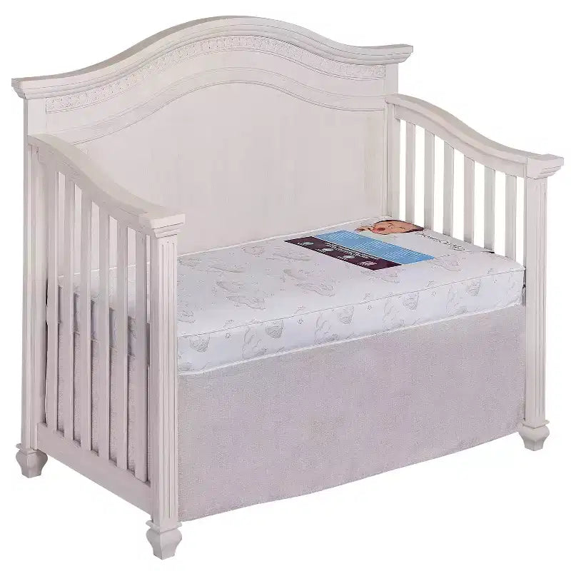 Matelas de lit de bébé et de tout-petit à ressorts hélicoïdaux de 5 po (80 ressorts) : Hypoallergénique, couche de soutien supplémentaire, housse imperméable
