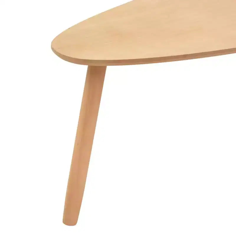 Ensemble de 2 tables basses Marron Pin massif, MDF Ensemble de deux pièces