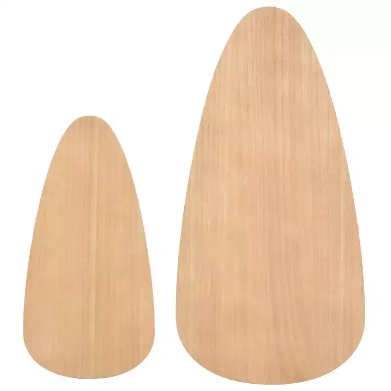 Ensemble de 2 tables basses Marron Pin massif, MDF Ensemble de deux pièces