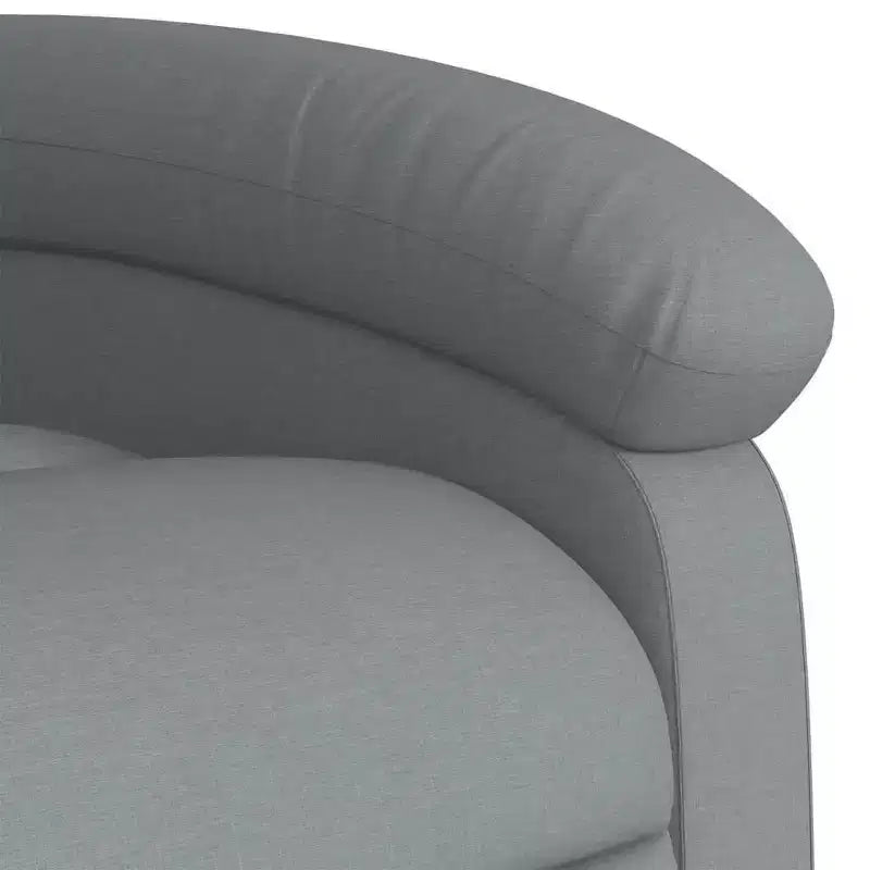 Fauteuil inclinable de massage électrique gris clair