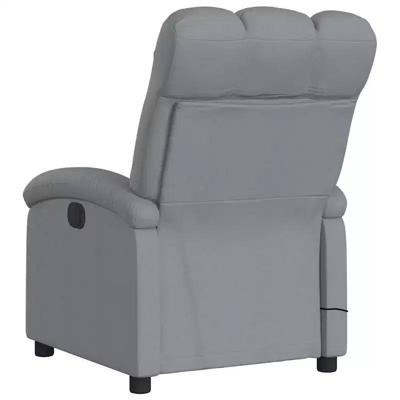 Fauteuil inclinable de massage électrique gris clair