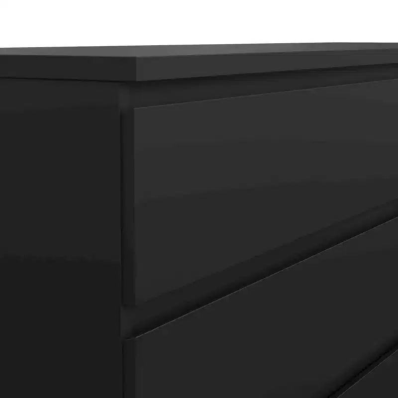 Commode double 6 tiroirs , noir mat