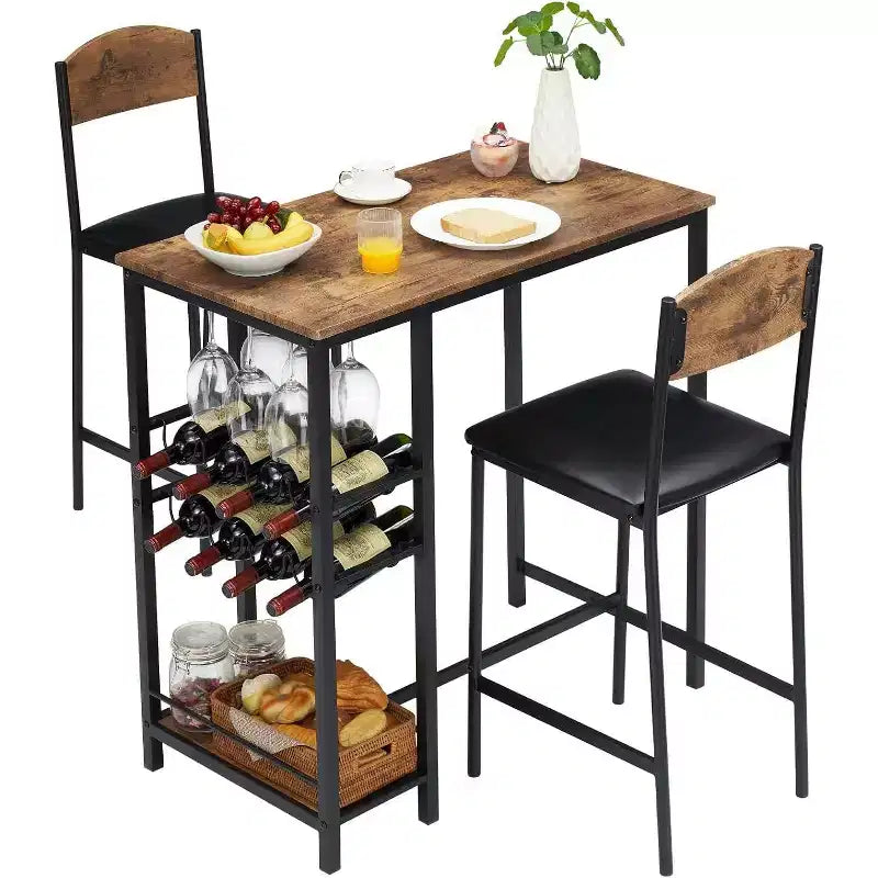 Ensemble de tabourets de bar, tabourets de bar rembourrés avec pieds en métal, repose-pieds et dossier, assise en PU, chaises hauteur cuisine