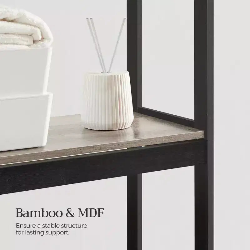 Étagère de rangement au-dessus des toilettes, organisateur de salle de bain à 3 niveaux au-dessus des toilettes avec étagères réglables