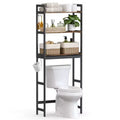 SONGMICS Over The Toilet Storage, 3-Tier Bathroom Organizer Over Toilet with Adjustable Shelves