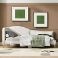 Luxystar Modern Linen Upholstered Daybed with Headboard